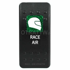 OTRATTW Carling Technologies Contura II Rocker only, RACE AIR, GREEN LENS