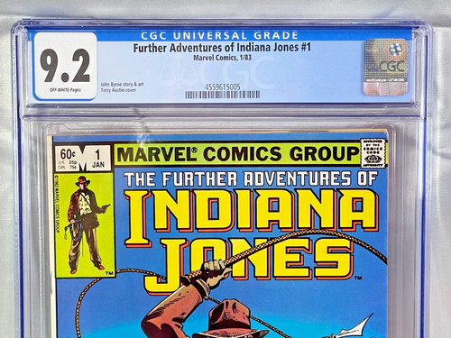 Ulteriori avventure di Indiana Jones #1 CGC 9.2 ==John Byrne's 1983 Marvel Comics - Foto 3 di 5
