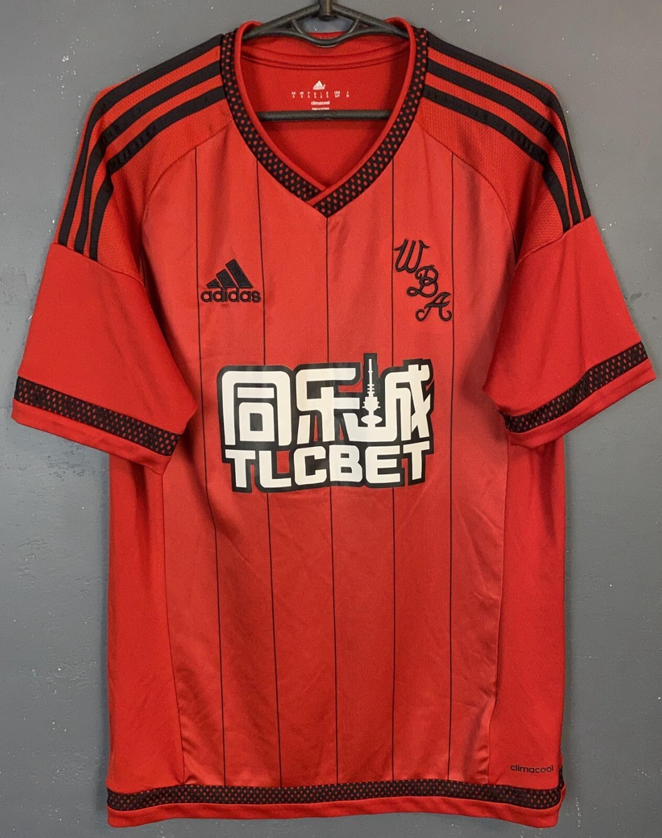 MEN'S FC WEST BROMWICH ALBION 2015/2016 AWAY SOCCER FOOTBALL SHIRT JERSEY  SIZE S