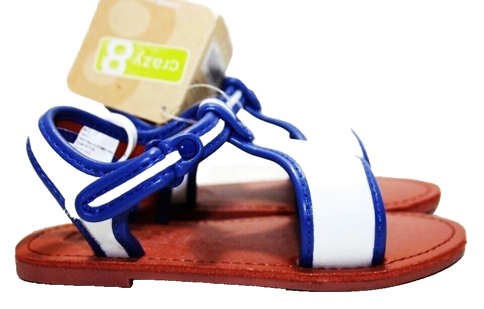 Sandalias azules Crazy 8 nuevas con etiquetas para niñas pequeñas talla 8 nuevas con etiquetas Foto 2 de 4