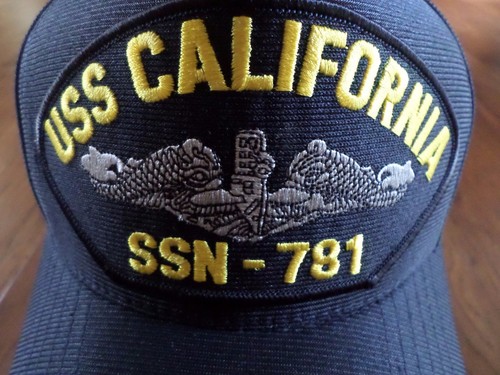 USS CALIFERIA SSN-781 SOMBRERO SUBMARINO MARINA DE ESTADOS UNIDOS GORRA DE PELOTA OFICIAL MILITAR EE. UU. EE. - Imagen 6 de 7