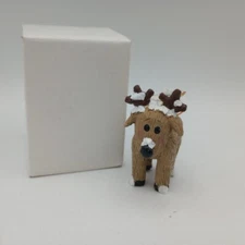 The Encore Group 2001 Buck Reindeer Christmas Ornament 110009 Boxed