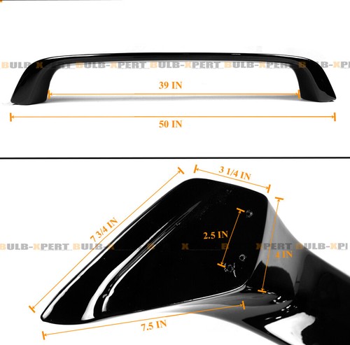 PARA 00-05 LEXUS IS300 SEDÁN JDM ALTEZZA ESTILO BRILLO NEGRO ALERÓN MALETERO ALA ALTA - Imagen 5 de 6