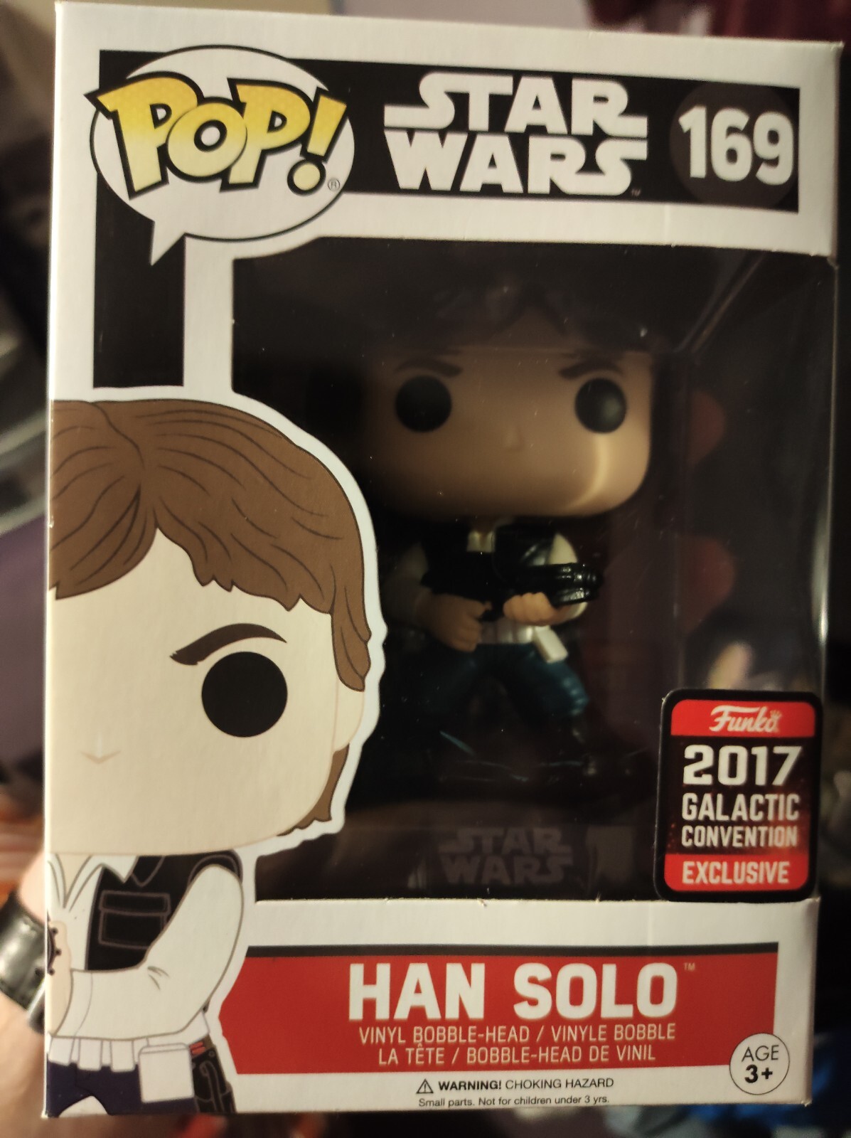 Funko Pop #169 Han Solo. Star Wars - 2017 Con Please Lee La Descripción