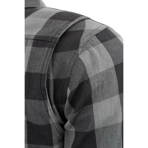 Milwaukee Leder MPM1630 Herren kariertes Flanell Biker Hemd mit CE-geprüfter Rüstung - Bild 15 von 17