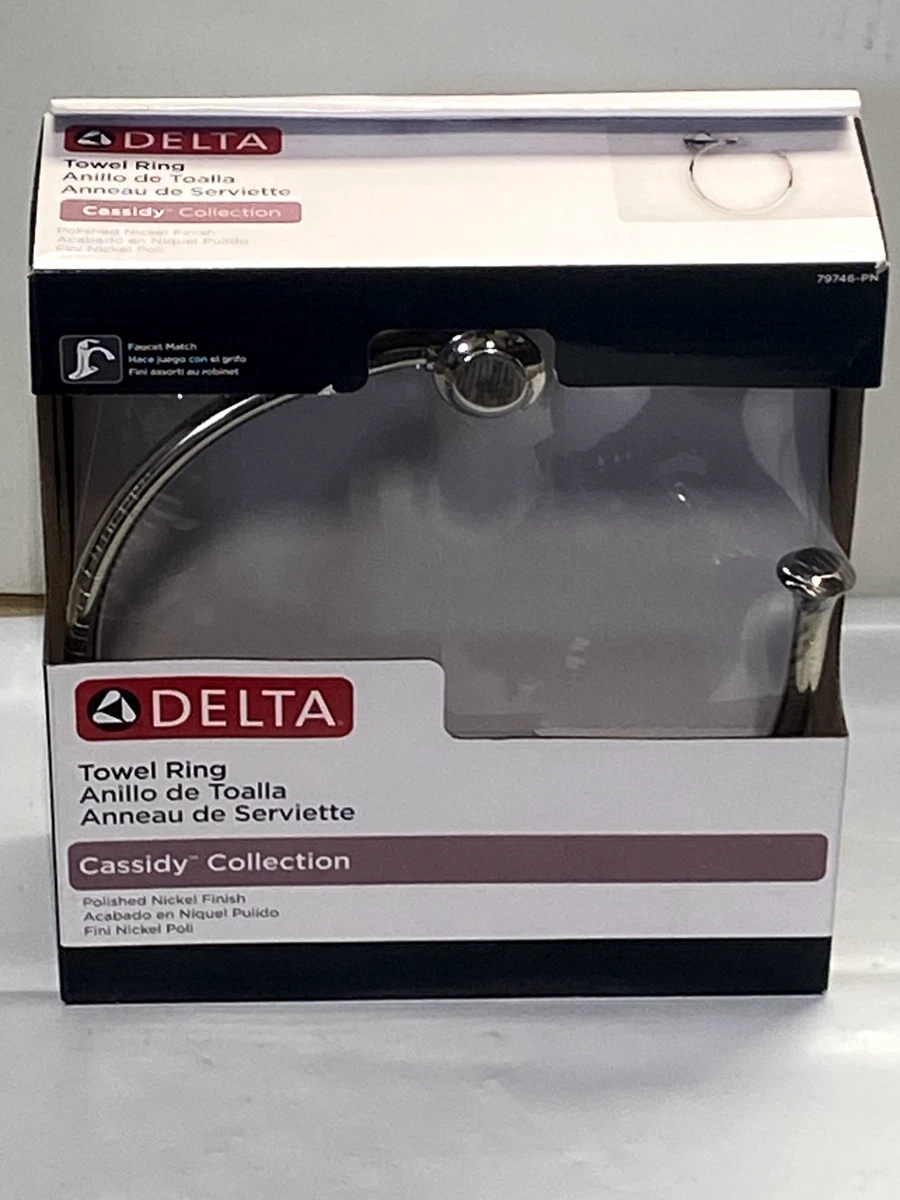 Delta cassidy towel ring polished nickel new arrivals