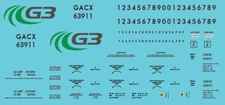 N Scale - G3 Canada Covered Hoppers Decal Set