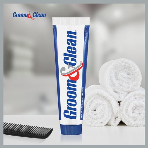 Groom & Clean Hair Control Cream 4.5oz (2-Pack) - Men's Hair Styling Cream. - 第 5/10 張圖片