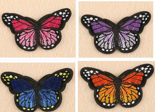 Butterfly Butterflies Embroidery Patches Embroidered Iron On Patch Crafts DIY - Picture 19 of 19