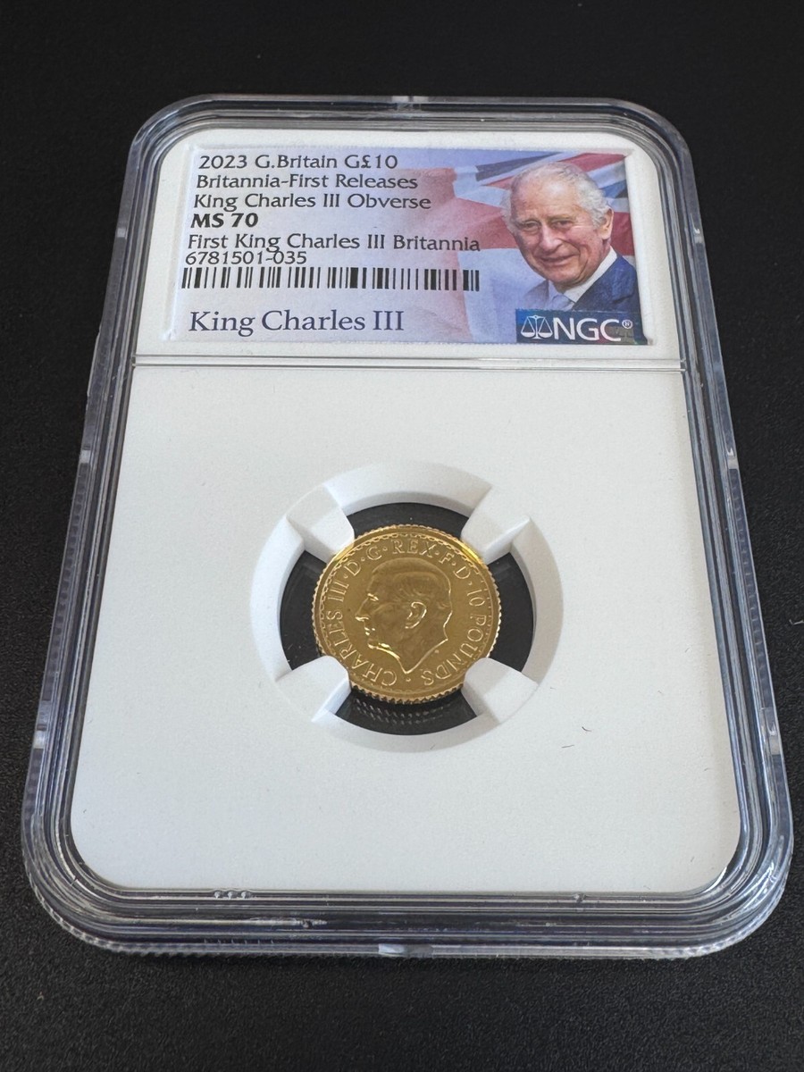 2023 Great Britain 1/10 oz Gold Britannia MS 70 First