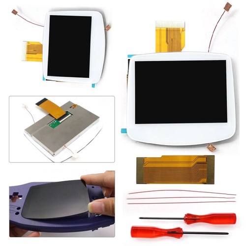 White lens-V5 Laminated 3.0'' 720x480 Retro Pixel LCD Kit+Custom Shell For GBA - Afbeelding 1 van 45