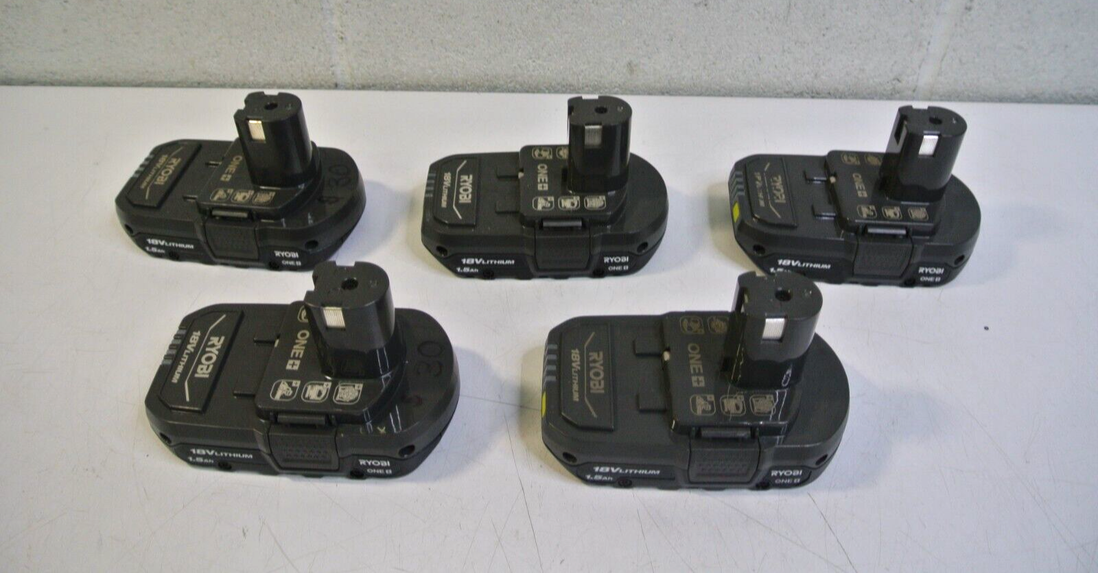(5) Ryobi ONE+ 18V Lithium-Ion 1.5 Ah Battery PBP002
