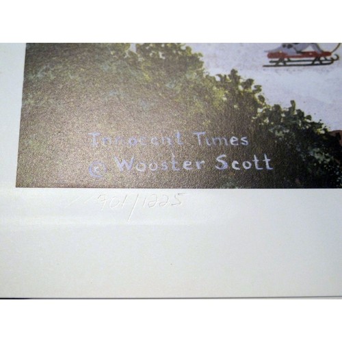 Wooster Scott Innocent Times Lithograph 17" x 14" #701/1225 Price: $100 - Picture 3 of 3