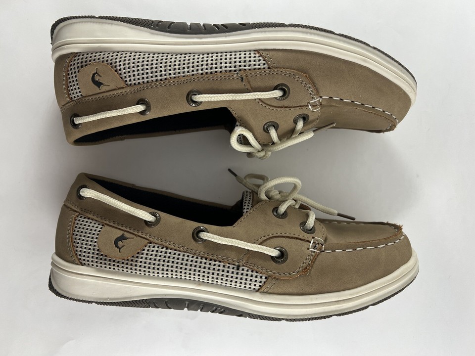 Reel Legends Women’s Size 6 Shoe Sanibel Tan Boat Loafers Dock Slip On
