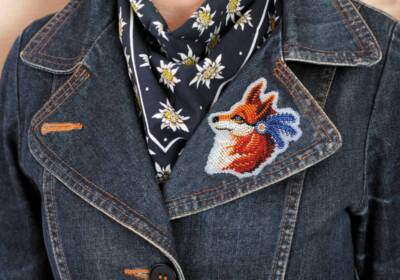 DIY Beaded Clothes Patch Embroidery kit Chanterelle Handmade Beaded patch