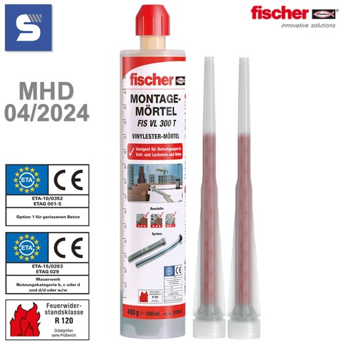 Fischer FIS VL 300 T Montagem rtel Injektionsm rtel Verbundm rtel fischer-fis-vl-300-t-montagem-rtel-injektionsm-rtel-verbundm-rtel