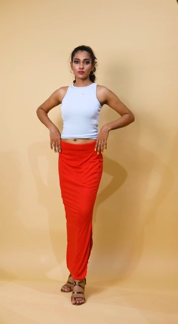 Women's High Waist Lycra Saree Shapewear Petticoat Ladies Long