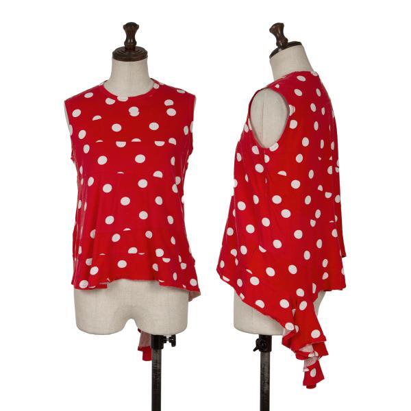 tricot COMME des GARCONS Spiral Switching Dot Printed Tank