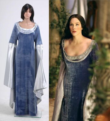 The Lord of the Rings Arwen Robe Dress Cosplay Party Halloween