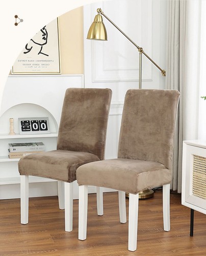 Coprisedia in velluto elasticizzato spandex 1/4/6 pezzi coprisedia sala da pranzo arredo casa - Foto 8 di 41