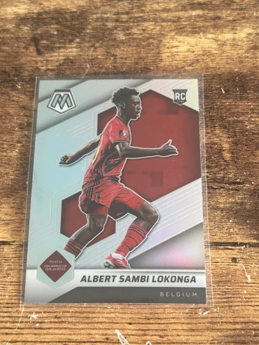 2021 Mosaic FIFA Road to World Cup Silver Prizm Albert Sambi Lokonga Rookie RC