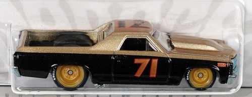 Hot Wheels 1971 El Camino Chase Wayne's Garage - R3772 NRFP 2009 Gold/Black 1:64 - Picture 2 of 5