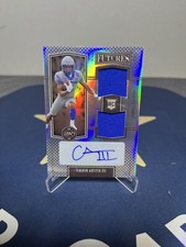 2022 Panini Legacy Futures Dual Patch Autographs Silver Calvin Austin III /249