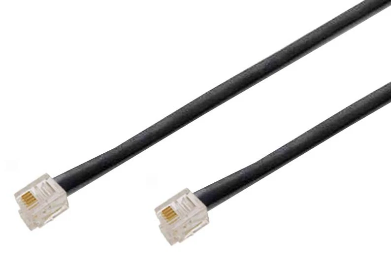 Cavo Telefonico Goobay 2m – TAE-F A RJ45 (8P2C) Per Router DSL/VDSL, Nero