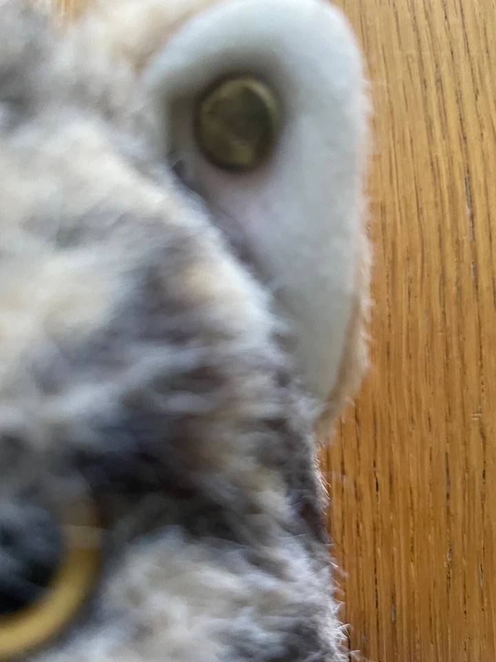 altes Spielzeug Sammler Steiff Handpuppe Katze mit Knopf - Bild 3 von 4