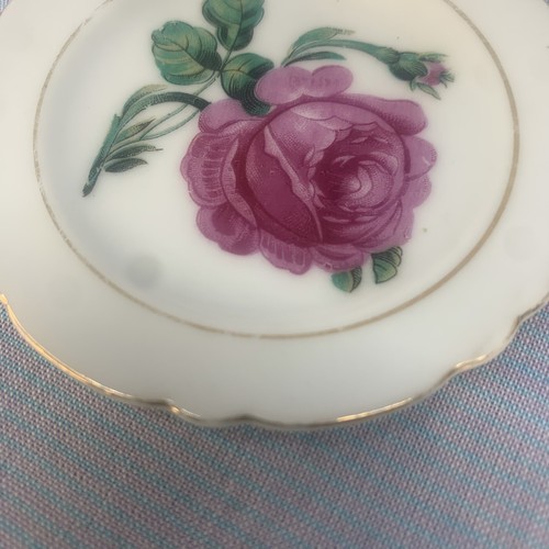 Piattino vintage dipinto a mano bordo oro rosa made in Japan - Foto 4 di 6