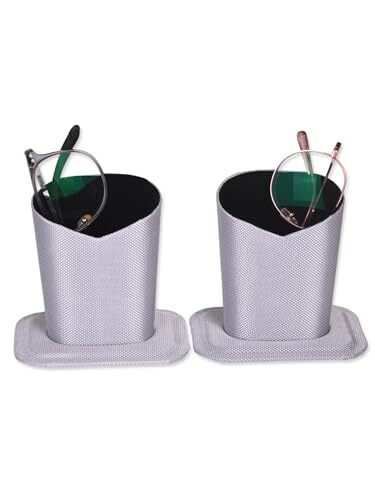 Pack of 2 Eyeglasses Holder Stand Protective Glasses Holder For Desks Silver - Picture 1 of 6