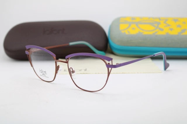 Vintage Trendy Jean Lafont Eyeglasses Sunglasses Frames. Burgundy & Light Blue. Lafont Women Red Eyeglass Frames for sale | eBay main image 4