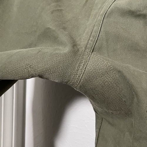 3 Sixteen Olive Green Selvedge Twill Cotton Chinos Pants Button Fly Mens 33x32 - Picture 9 of 12