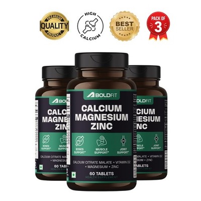 Bol.dfit Calcium 1000mg Magnesium Zinc D3 180 Tabs