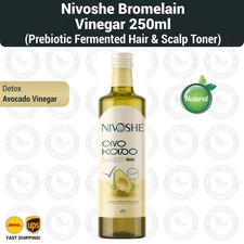 Nivoshe Bromelain Vinegar 250ml, Prebiotic Fermented Hair & Scalp Toner
