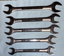 Craftsman Metric Double Open End Wrench Set 17mm-26mm VV Series Made in USA
