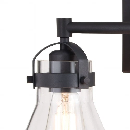 Vaxcel Lighting W0411 Mason 2 Light 16"W Vanity Light - Black - Picture 5 of 9