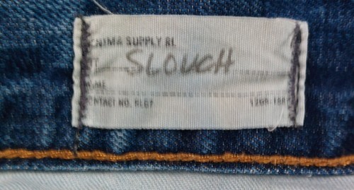 Denim Supply Ralph Lauren Slouch Jeans Mens 36x34 Blue Denim Distressed US Flag - Picture 11 of 15