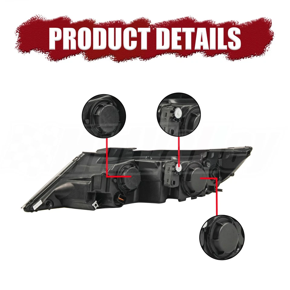 For 11-13 Kia Sorento Left/Right With Bulb 2PCS Headlight KI2503143 KI2502143 Foto 3 de 4