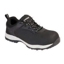 SAFETY TRAINER,SIZE 3-13,METAL FREE,NUBUCK LEATHER,COMPOSITE TOE CAP,LIGHTWEIGHT