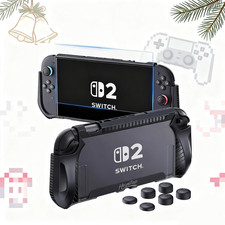 TPU Case For Nintendo Switch 2 Anti-Scratch Dockable Cover w/ Glass Protector z