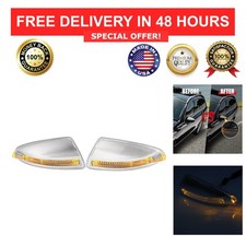 X AUTOHAUX LED Side Mirror Turn Signal Light for Mercedes-Benz W204 C250 C300