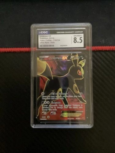 CGC 8.5 MINT Umbreon EX 2016 Fates Collide 119/124 Ultra Rare Holo Pokemon Card