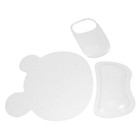 3pcs Ergonomic Mouse Pad with Mouse Cover and Wrist Reset Soft Tabletop Cushion