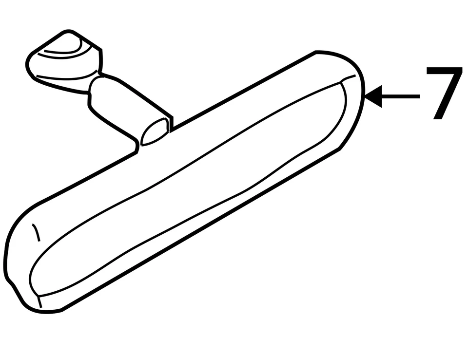 Espejo retrovisor interior Mitsubishi Outlander 2003-2003 OEM R1YDM Foto 4 de 4