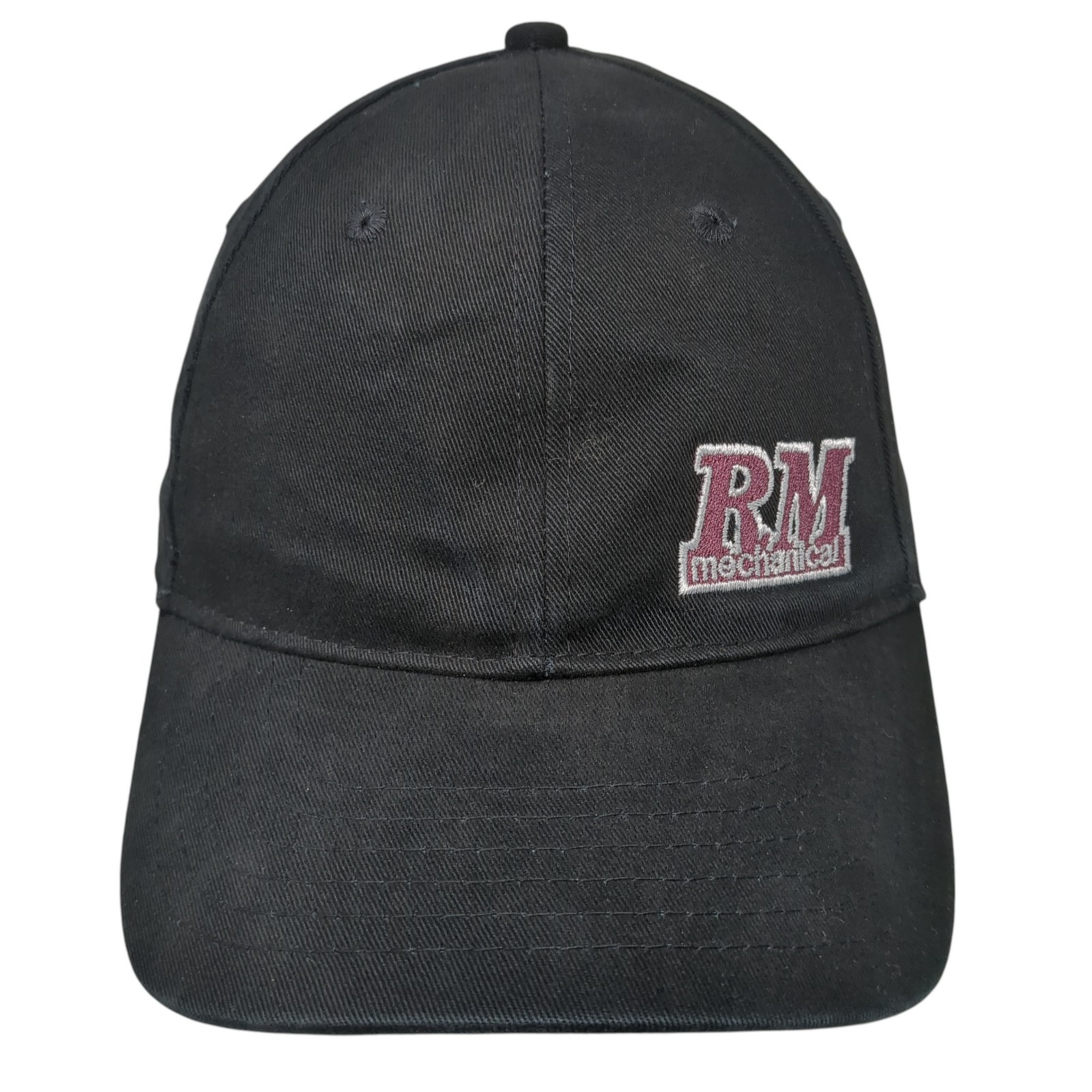 RM Mechanical Strapback Baseball Hat Black One Si… - image 1