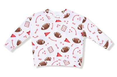 Angel Dear:  Toddler Boy Drop Sleeve Touchdown Time Red Size 3T NEW