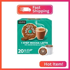 The Original Donut Shop Mocha One-Step Latte, Single Serve Coffee K-Cup Pod, Fla