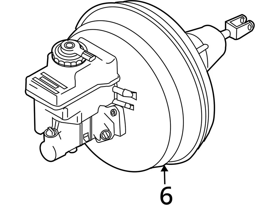 Power Brake Booster Fits 06-08 BMW 750i 1698092 - Imagem 4 de 4