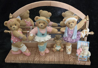 Enesco Cherished Teddies Bev Bertha Bethany Ballerina Bear Figurine 2002 Boxed